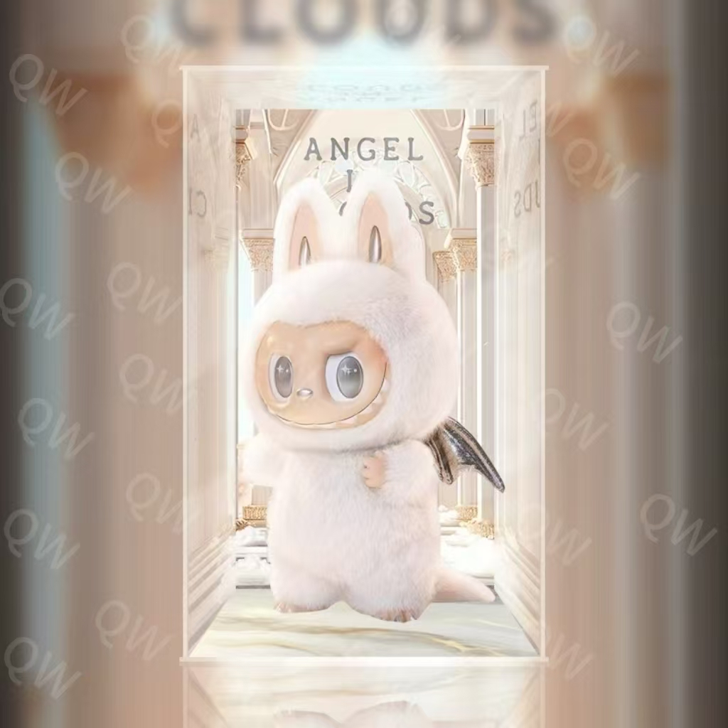 พร้อมส่ง Angel in the Cloud และ 58cm Labubu Zimomo กล่องเก็บของ กล่องใส กล่องโชว์บ้านตุ๊กตา วางซ้อนก