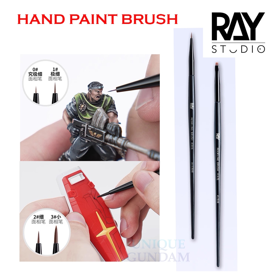 [RAY STUDIO] พู่กัน ระบายสี F/S HAND PAINTING BRUSH MODEL KITS TOOLS RMRF RMRP