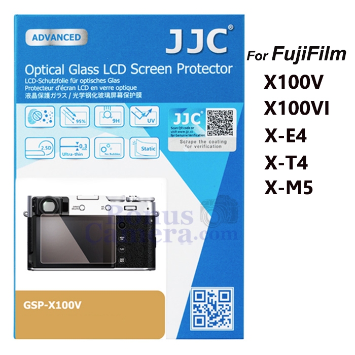 GSP-X100V กระจกกันรอยจอแบบแข็งกล้องฟูจิ X100V,X100VI,X-E4,X-T4,X-M5 FujiFilm LCD Screen Protector