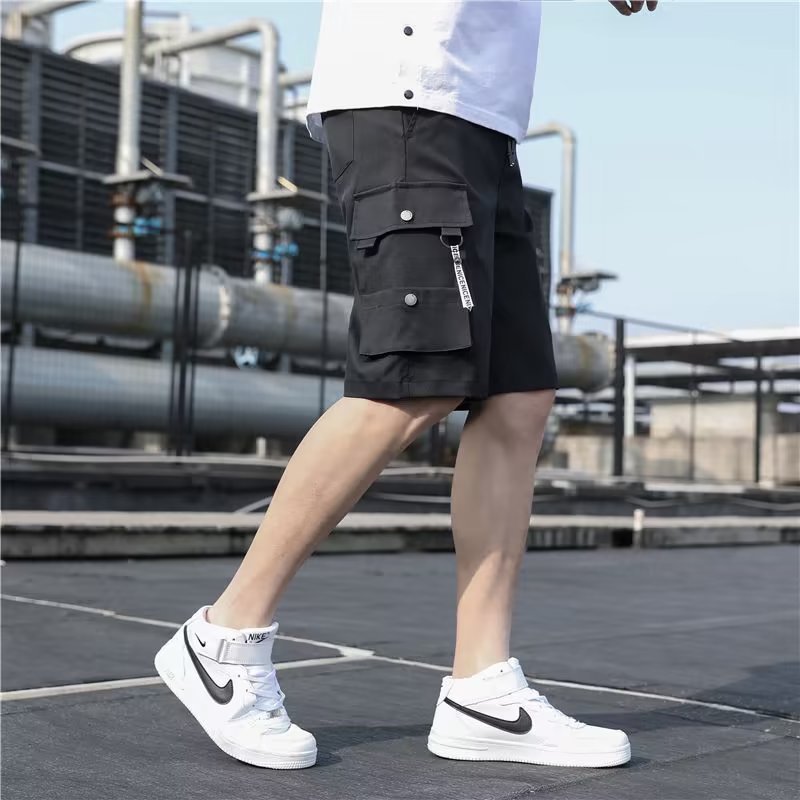 CC-31803 กางเกงขาแคบแบบผ่อนคลาย สไตล์สตรีทยอดนิยมสำหรับชาย ผ้าแห้งเร็วเป็นที่นิยม