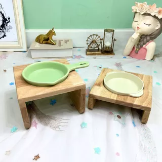 Restock ชามเซรามิค Lovely อาหารแมว ชามแมว จานอาหารสัตว์เลี้ยง เซรามิก Bowl
