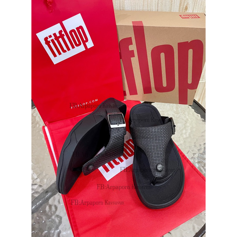 Fitflop Trakk ll  Buckle Weave Leather สำหรับผู้ชาย