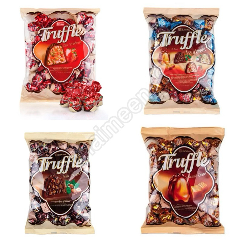 Elvan Truffle ช็อกโกแลตสอดไส้ มี 4 รส น้ำหนัก 500 กรัม