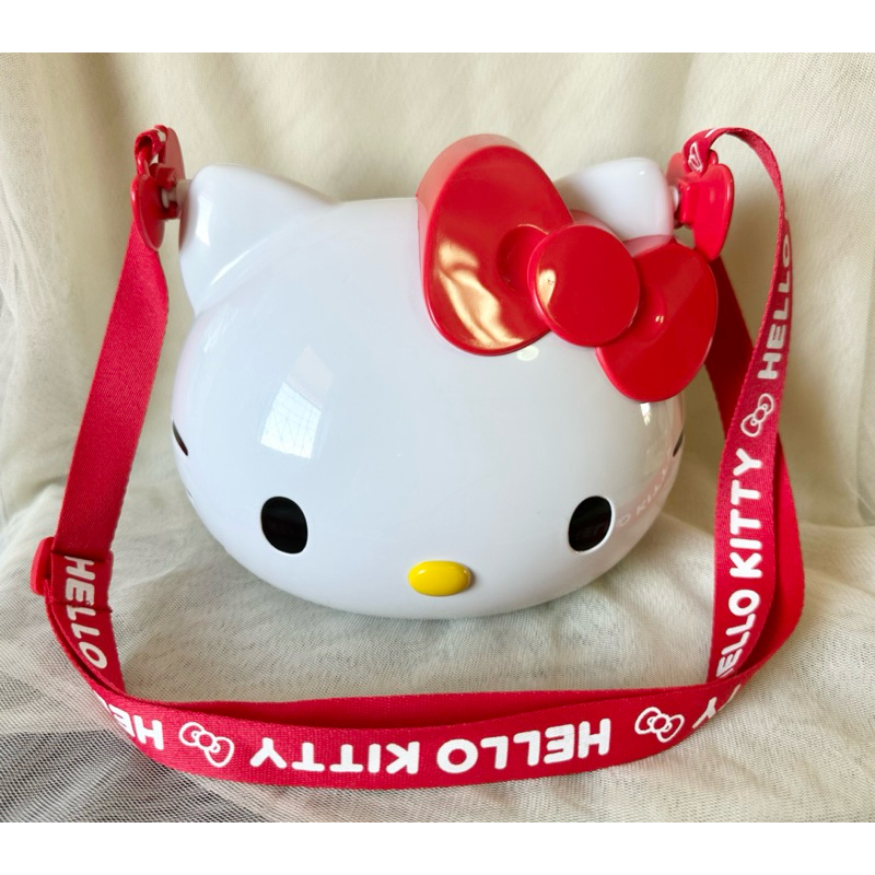มือสอง(มีคราบจางๆ)  Hello Kitty Popcorn Bucket Sanrio ถังป๊อปคอร์น SF