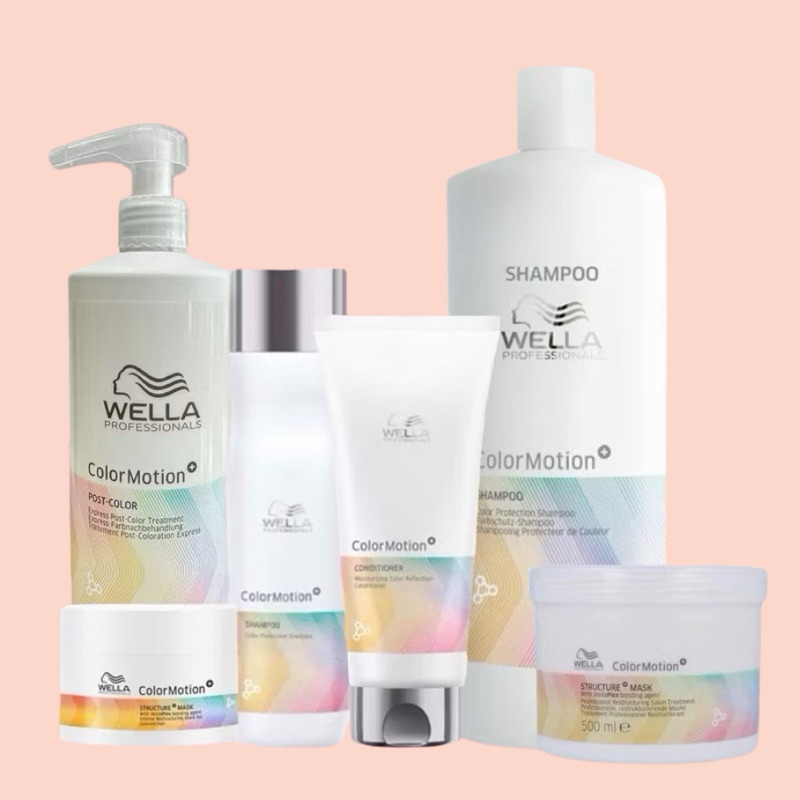 WELLA ColorMotion 150 200 250 ML.แชมพู ครีมนวดผม มาส์ก สำหรับผมทำสี คัลเลอร์โมชั่น ปกป้องสีผมได้นานสูงสุดถึง 8 สัปดาห์