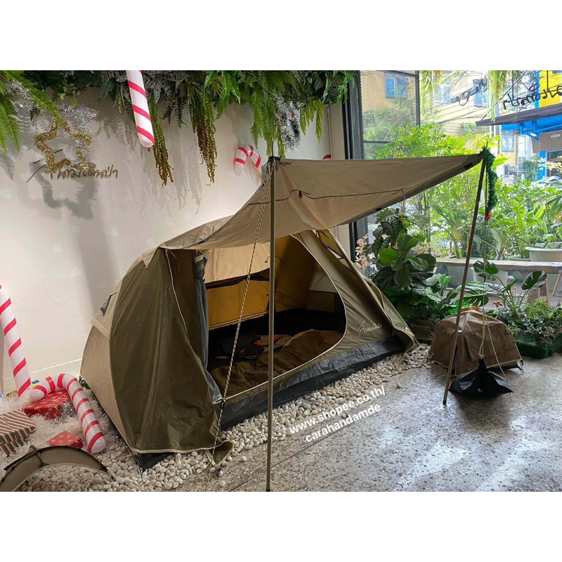 เต็นท์ PYLON S โอลีฟ/ดำ⛺️แคมป์ปิ้ง พกพา กลางแจ้ง⛺️เต็นท์เดินป่า⛺️สนามเดินป่า สำหรับ1+1คน⛺️camping⛺️T