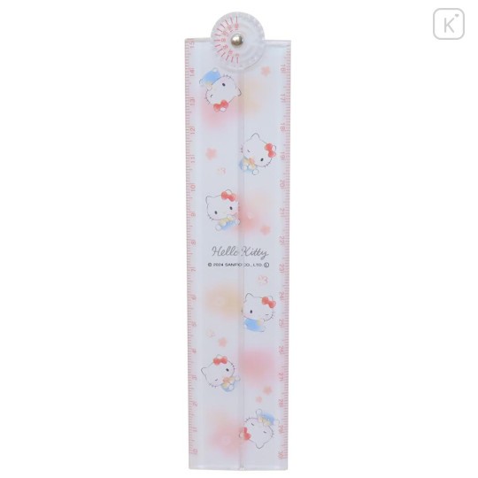 ไม้บรรทัด kt Japan Sanrio 30cm Folding Ruler - Hello Kitty : Happy