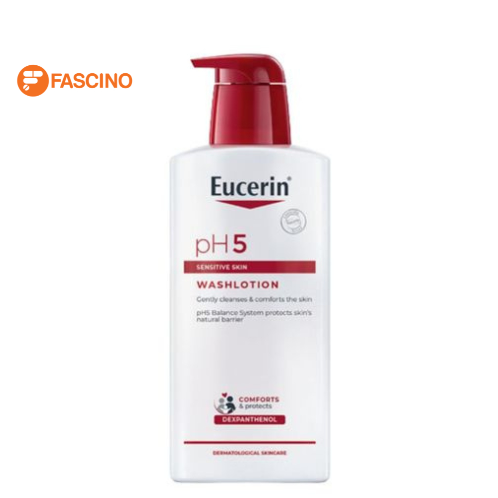 *Eucerin pH5 SENSITIVE SKIN WASHLOTION 1000 ML ยูเซอริน ครีมอาบน้ำสำหรับผิวธรรมดา