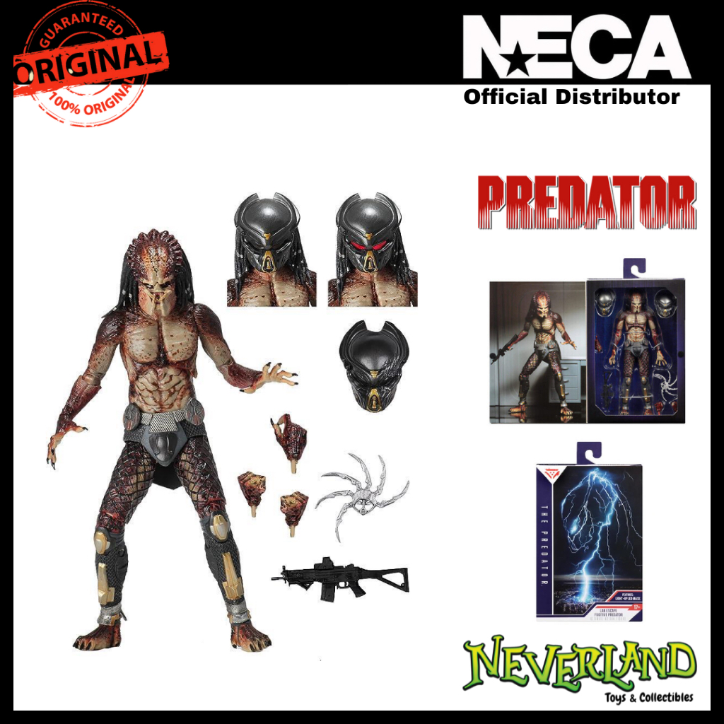 (NECA) Predator (2018) - 7" Scale Action Figure - Ultimate Fugitive (Lab Escape)