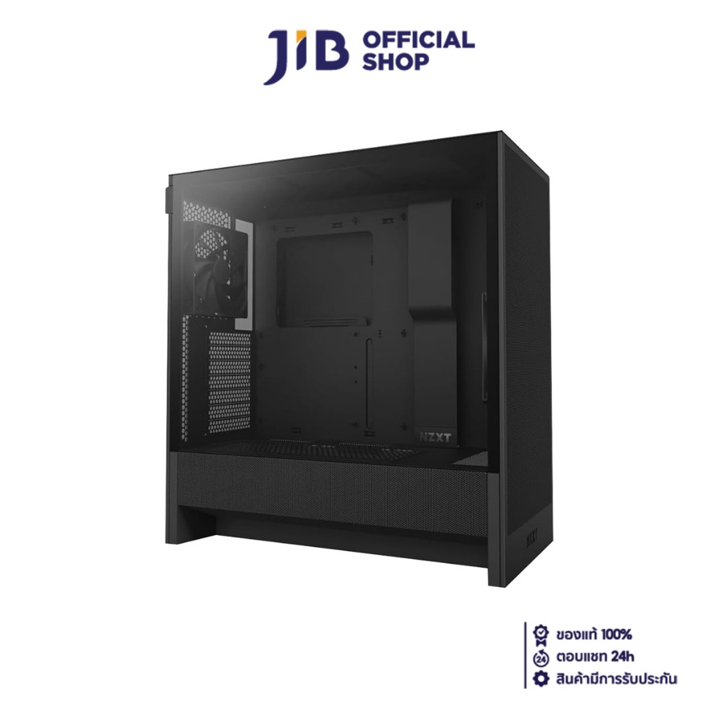 CASE (เคส) NZXT H5 FLOW 2024 (BLACK) (E-ATX) (CC-H52FB-01)