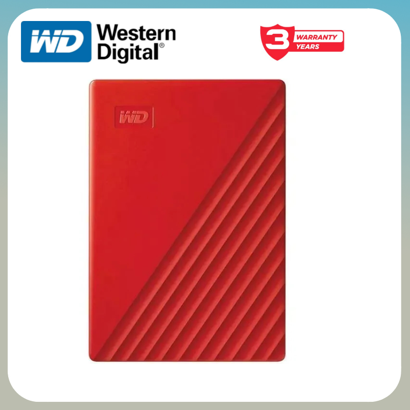 WD USB3.2Gen1 4TB/2TB/1TB Western Digital HDD External Harddisk ฮาร์ดดิสพกพา รุ่น My Passport ความจุ