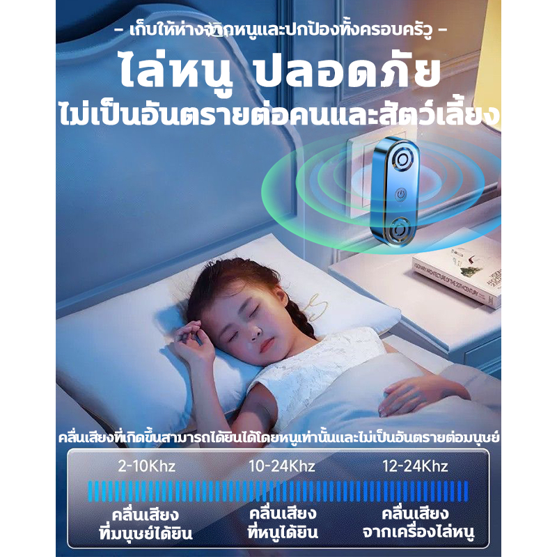 ✅ไม่มีหนูตลอดไป✅เครื่องไล่หนู ไร้เสียงรบกวน ที่ไล่หนูไฟฟ้า ไล่หนูในบ้านได้ผล100% ไล่จิ้งจก แมลงสาบ ยุง ค้างคาว กําจัดหนู ราคา ถูกที่สุด ดีลบีเคเค แกลเลอรีภาพที่ 4
