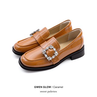 Sweet Palettes รองเท้าหนังแกะ New Gwen Glow Caramel
