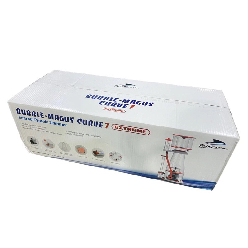 รุ่นใหม่ โปรตีนสกิมเมอร์ Skimmer Bubble Magus Curve7 EXTREME ทำน้ำได้ถึง 900ลิตร พร้อมประกันสินค้า - รูปที่ 2