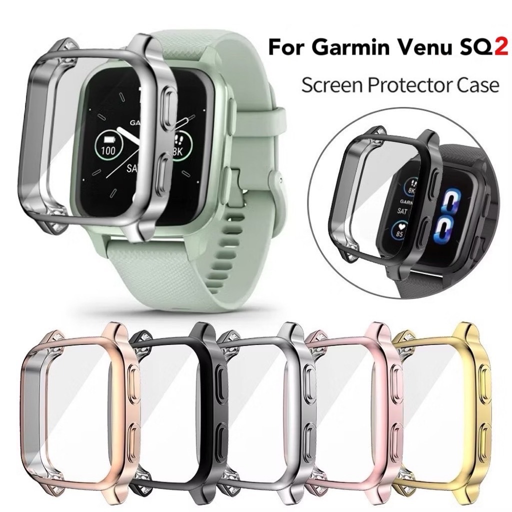 เคส Garmin venu SQ / SQ 2 / SQ 2 music TPU  นิ่มครอบเต็มหน้าปัดสวยงามมีหลายสี