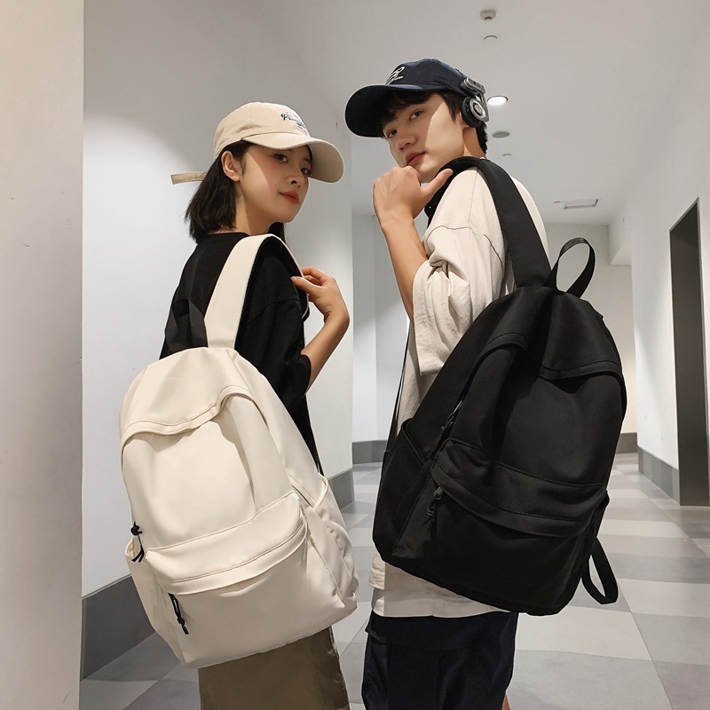 กระเป๋าเป้สะพายหลัง กระเป๋าเป้เดินทางความจุขนาดใหญ่ที่เรียบง่าย สบายๆสไตล์ญี่ปุ่น