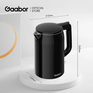 Gaabor 2 ลิตร กาต้มน้ำร้อนไฟฟ้า 1500W เดือดเร็ว ตัดไฟอัตโนมัติ ใช้ในครัวเรือน Electric kettle รุ่น EK-20M01A