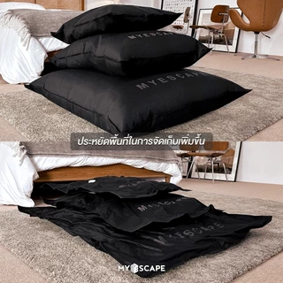 MYESCAPE AIR VACUUM SET ชุดถุงแพ็คสุญญากาศผ้าเเคนวาส 3 ใบ พร้อมเครื่องสูบลมไฟฟ้า สำหรับเก็บเสื้อโค้ท จัดกระเป๋าเดินทาง