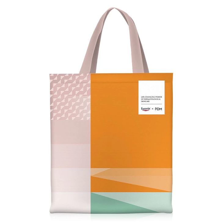 [NOT FOR SALE] (ของขวัญ) สีส้ม Pdm Tote Bag Eucerin Canvas Reusable Bag