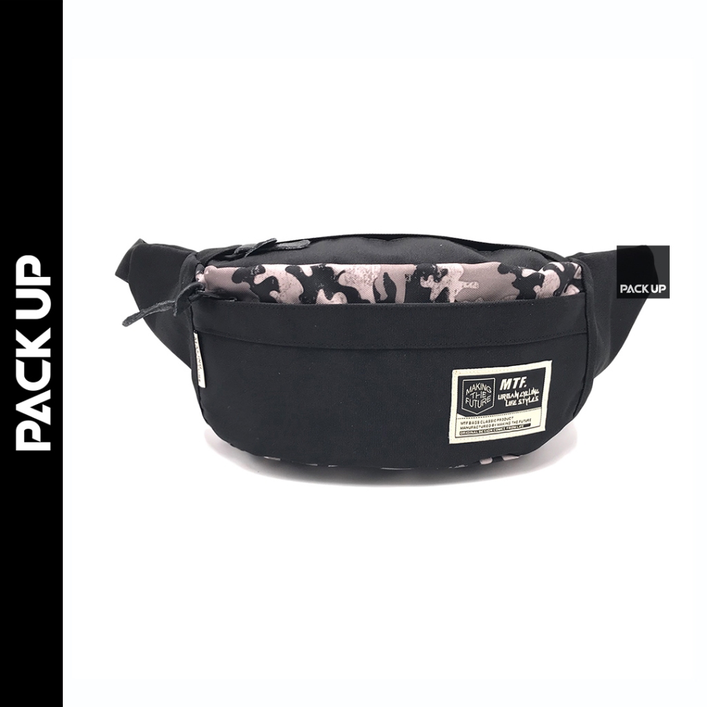 𝗣𝗔𝗖𝗞 𝗨𝗣 กระเป๋าคาดเอว / คาดอก MTF รุ่น 8171 (สีดำ)