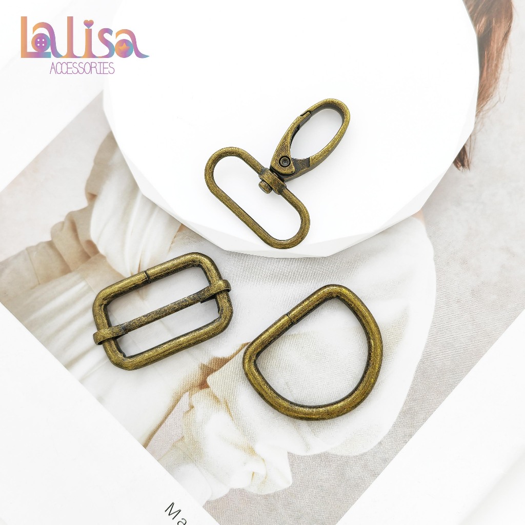 ตะขอหมากระเป๋า ตัวปรับสายกระเป๋า ตะขอห่วงตัว D อุปกรณ์เสิรม (Dog clip / D ring buckle / D ring) GD-27 GD-65 GD-98