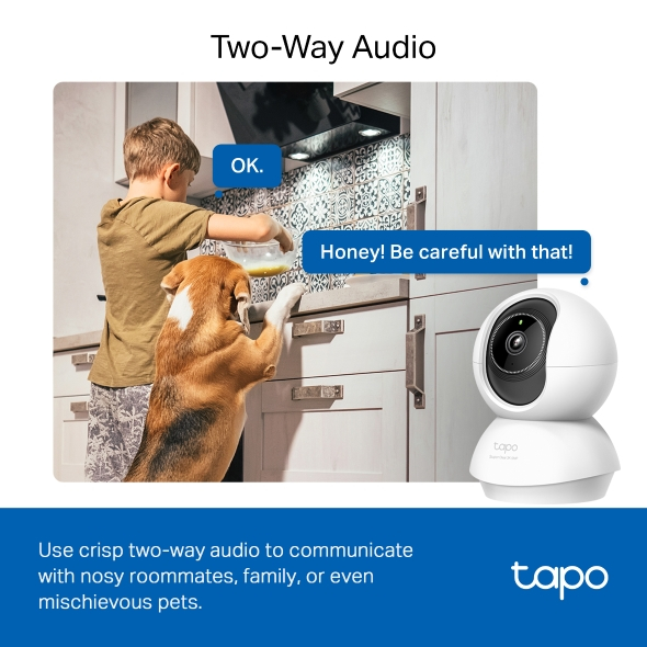 ⚡️กล้องวงจรปิดไวไฟ⚡️TP-Link (Tapo C230) 3K 5MP Pan/Tilt AI Home Security Wi-Fi Camera Two-Way Audio มี AI ตรวจจับ คมชัด