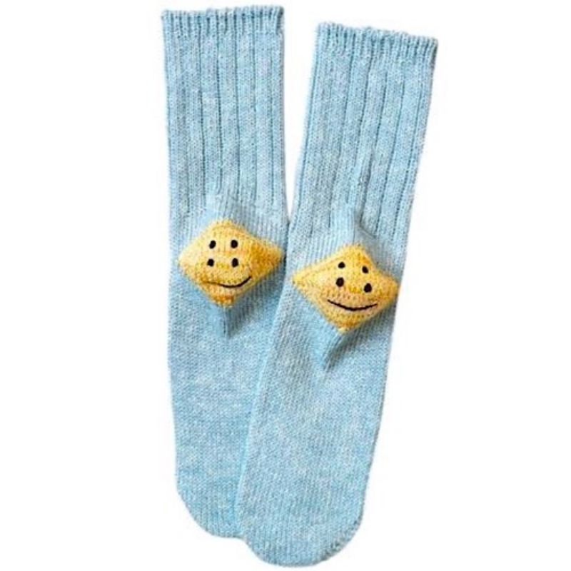 NEW !!!KAPITAL RAINBOWY HAPPY HEEL SOCKS