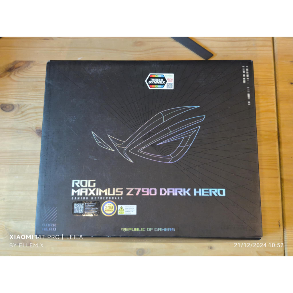 MAINBOARD (เมนบอร์ด) ASUS ROG MAXIMUS Z790 DARK HERO (DDR5) (SOCKET LGA 1700) (ATX) มือสอง ประกันศูน