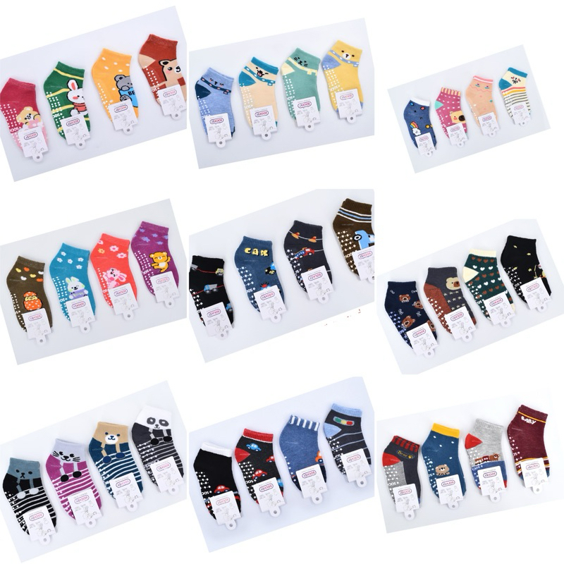 ถุงเท้า เด็กป้าย SOCKSY มีกันลื่น มี 12 คู่