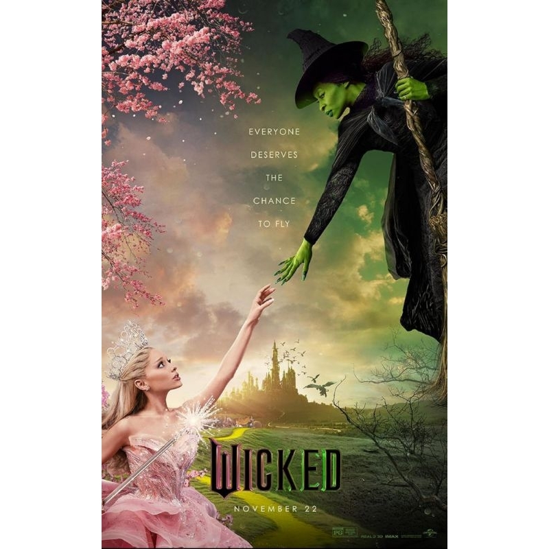 Blu-ray+DVD ปก+สกรีนแผ่น Wicked Part I (2024)