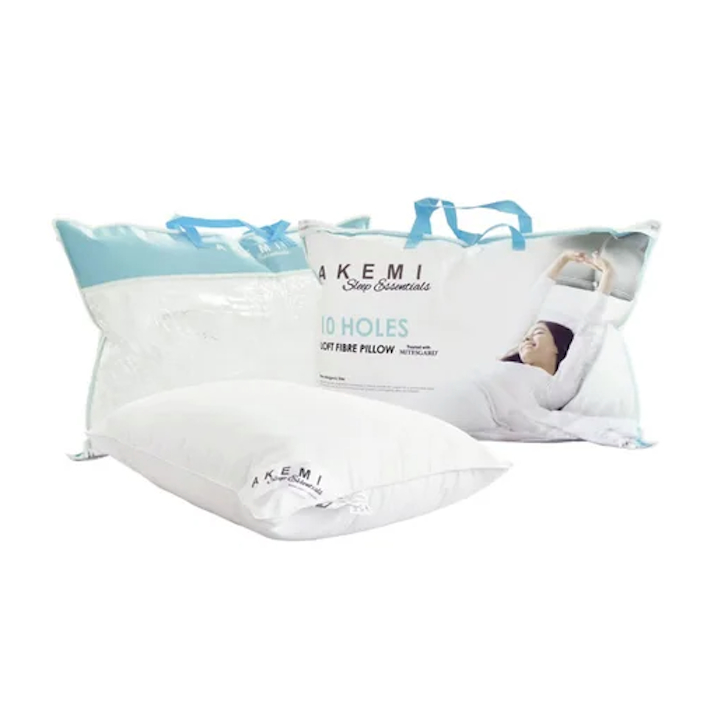 Akemi หมอนหนุน Sleep Essentials 10 Holes Loft Fibre