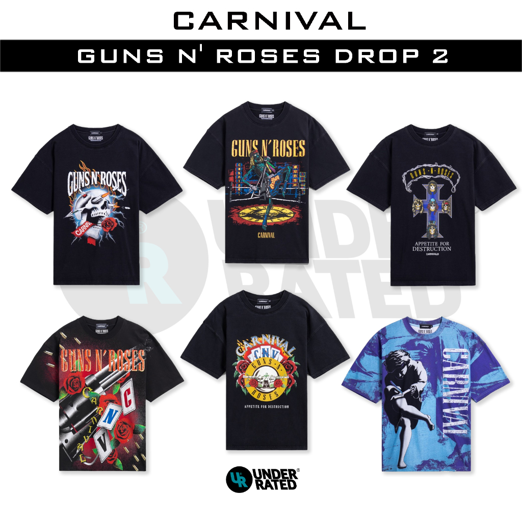 [สินค้าพร้อมส่ง] เสื้อ CARNIVAL® x Guns N' Roses Collection Drop 2