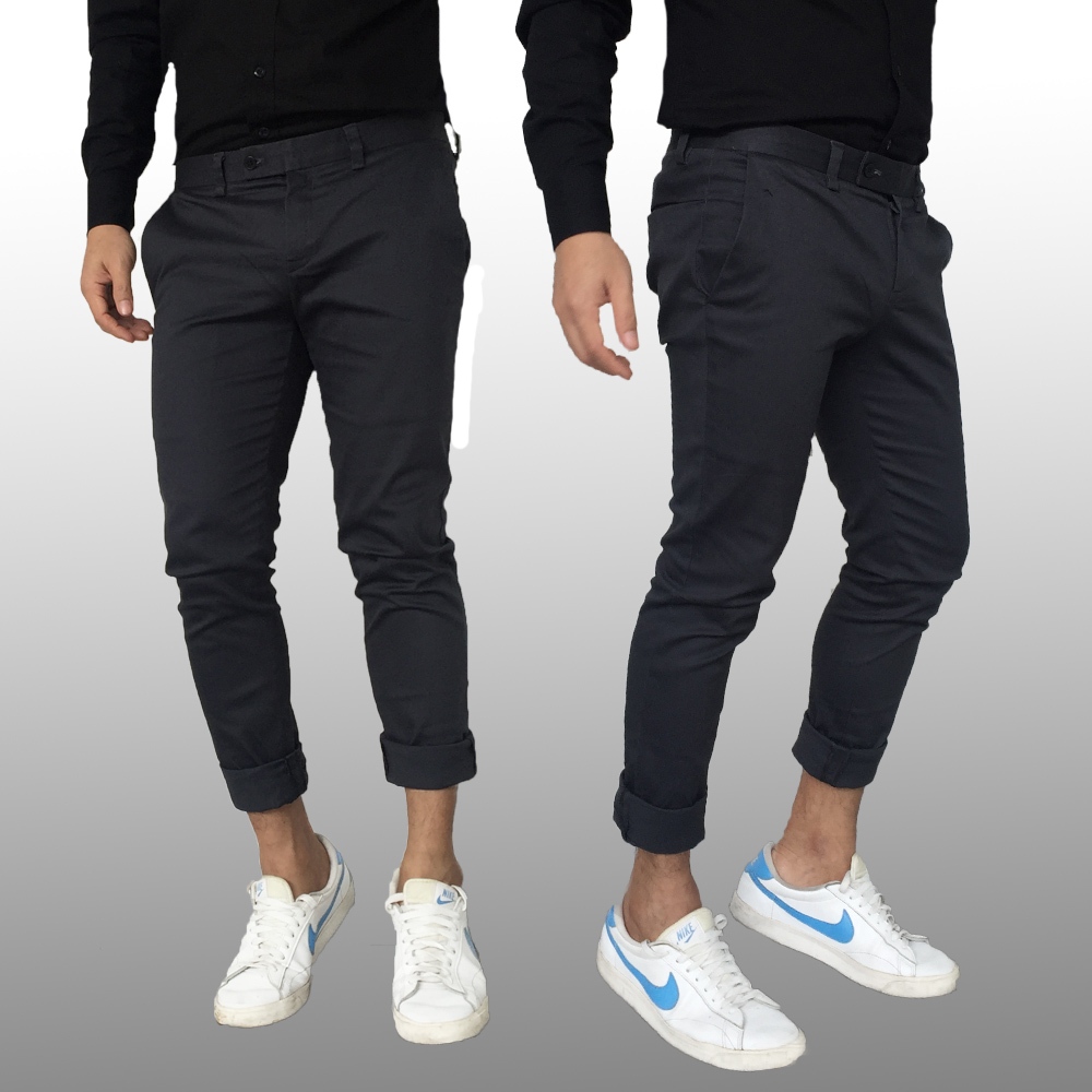 กางเกง Hopper Progress สีเทาดินเดฟผ้ายืด Super Skinny