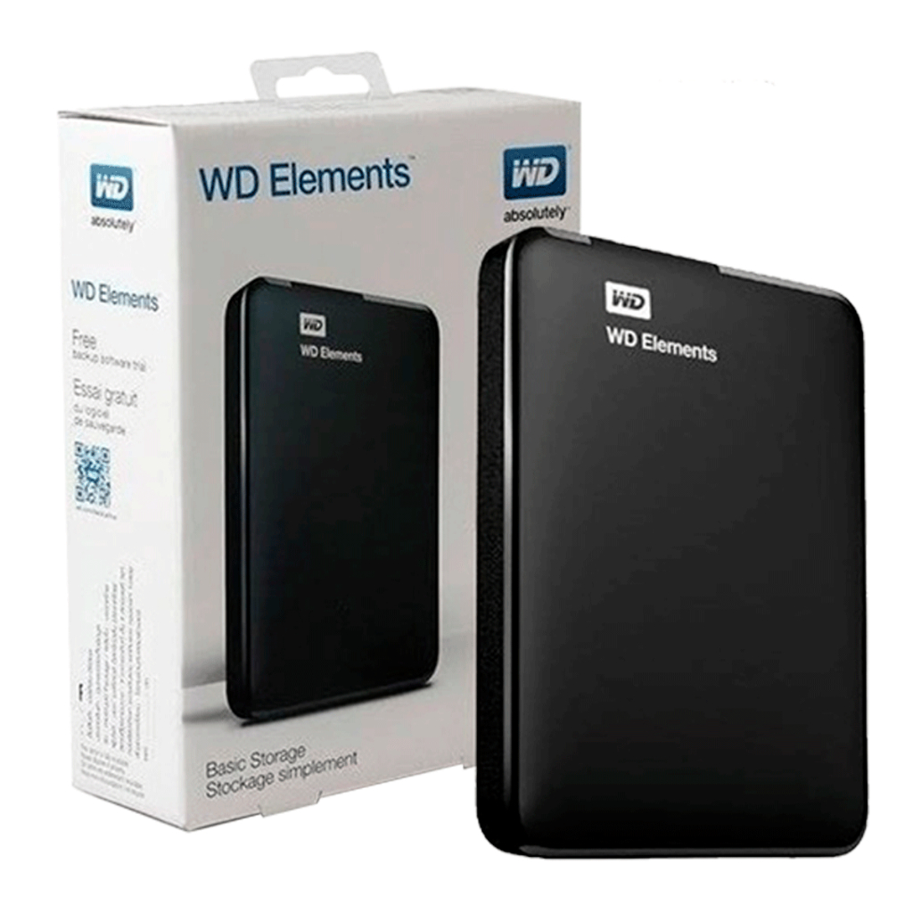 1 TB PORTABLE HDD (ฮาร์ดดิสก์พกพา) WD ELEMENTS PORTABLE (WDBUZG0010BBK)