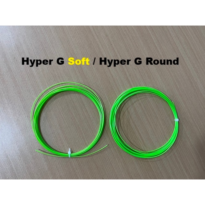 Solinco เอ็นเทนนิสไฮบริด Hyper G Soft / Hyper G Round Hybrid  (cut)