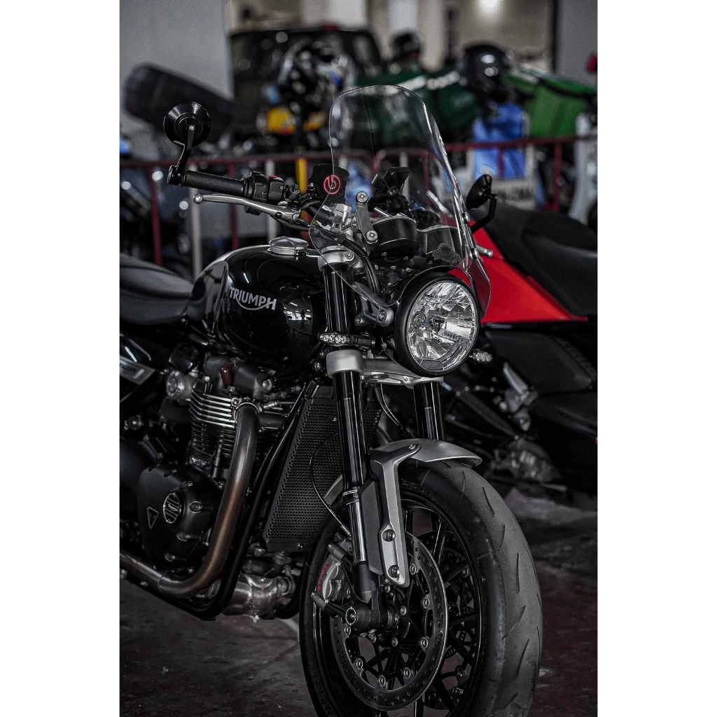 ชิวบังลมแบรนด์Oldman​ แท้100% ชิวทรงสูง​ ชิวรถทัวร์ริ่ง Triumph T100 T120 Street Twin Scrambler 400X thumbnail 10