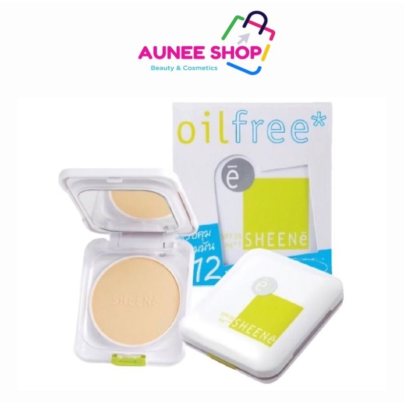 ส่งฟรี/มีไลฟ์ ลด50% (ตลับ) Sheene ชีนเน่ ออยล์ ฟรี เค้กพาวเดอร์ SPF25 PA++
