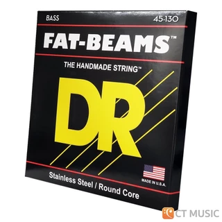 Dr Strings Fat-Beams Stainless Steel Bass Guitar สายเบส 045-105 / 045-125 / 045-130 4-5 Strings DrStrings FatBeams