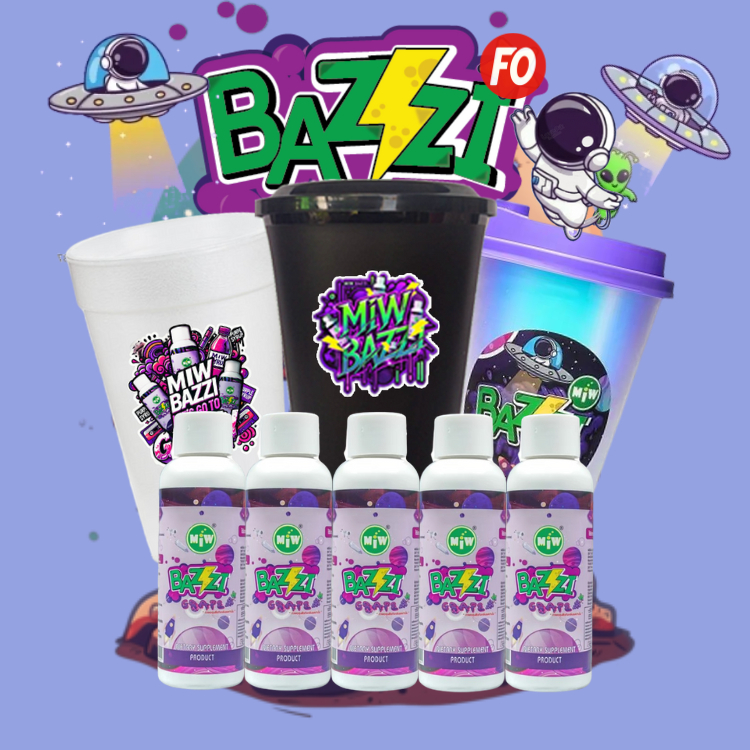 Miw BAZZI Galaxy syrup ชุดใหญ่ 5 - 10 ขวด ไซรัป อวกาศ สำหรับสายปาร์ตี้ ใช้ผสมเครื่องดื่มสไปร์ท