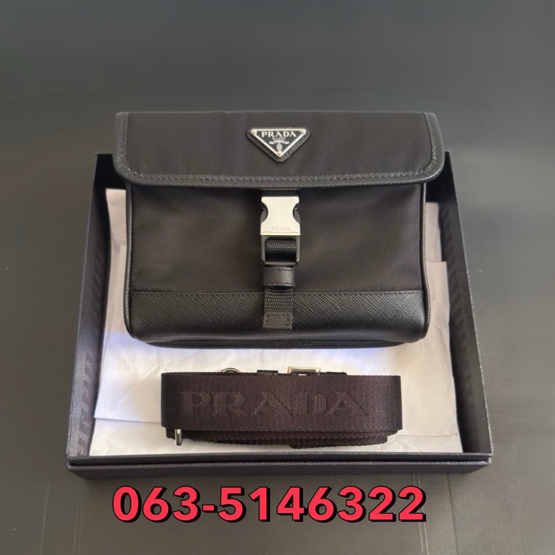 New Prada Re-Nylon And Saffiano Leather Black