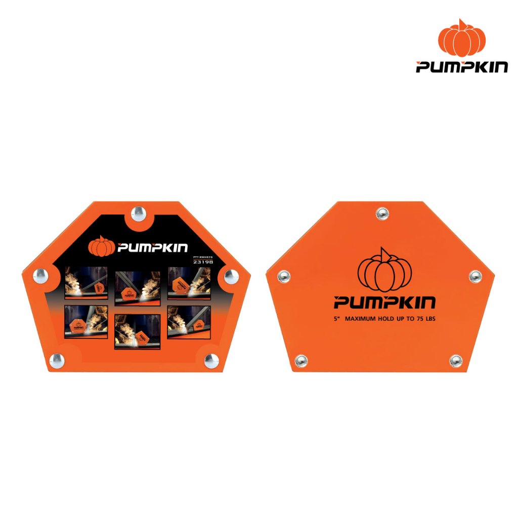 PUMPKIN แม่เหล็กจับฉากหกเหลี่ยมงานเชื่อม 5″ 75 Lbs PTT-SWM575 23198/PTT-SWM575