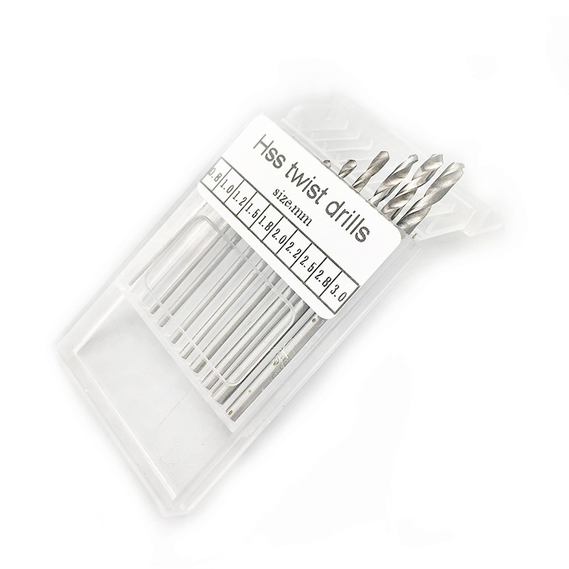 เซ็ทดอกสว่านขนาดเล็ก #เบอร์ 0.8-3.0 มม. (10 ชิ้น) Twist Drill Bit