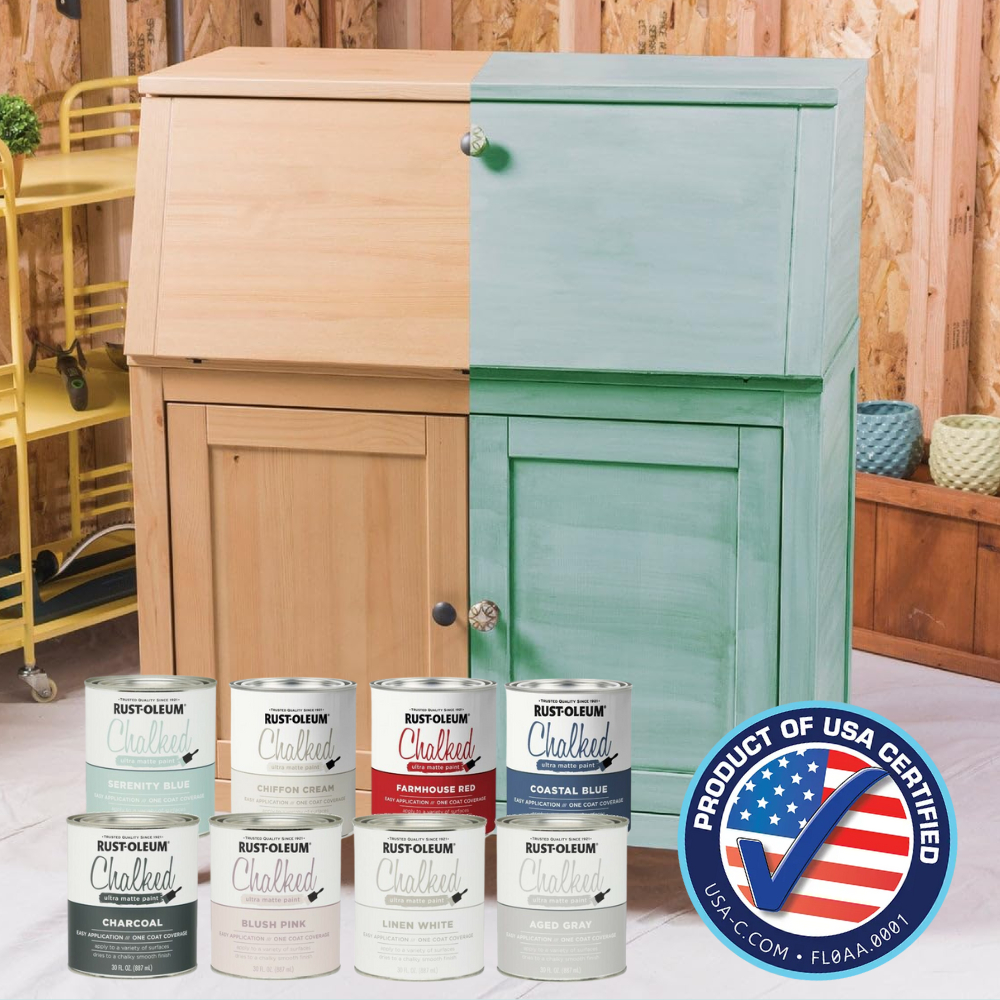 Rust-Oleum Chalked Paint – สีชอล์กด้านพิเศษ สำหรับเฟอร์นิเจอร์วินเทจ สไตล์พรีเมียม นำเข้าจาก USA
