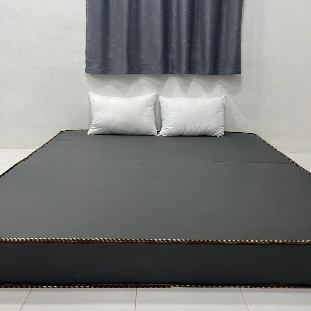 ฟูกที่นอน รุ่นหนา 8 นิ้ว ใยอัดแน่น *ผ้าคอตตอน* เลือกสีได้ มี3ขนาด 3.5ฟุต 5ฟุต 6ฟุต - รูปที่ 7