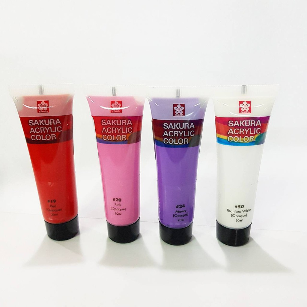 สีอะคริลิค Sakura 20ml (หลอดบีบ)