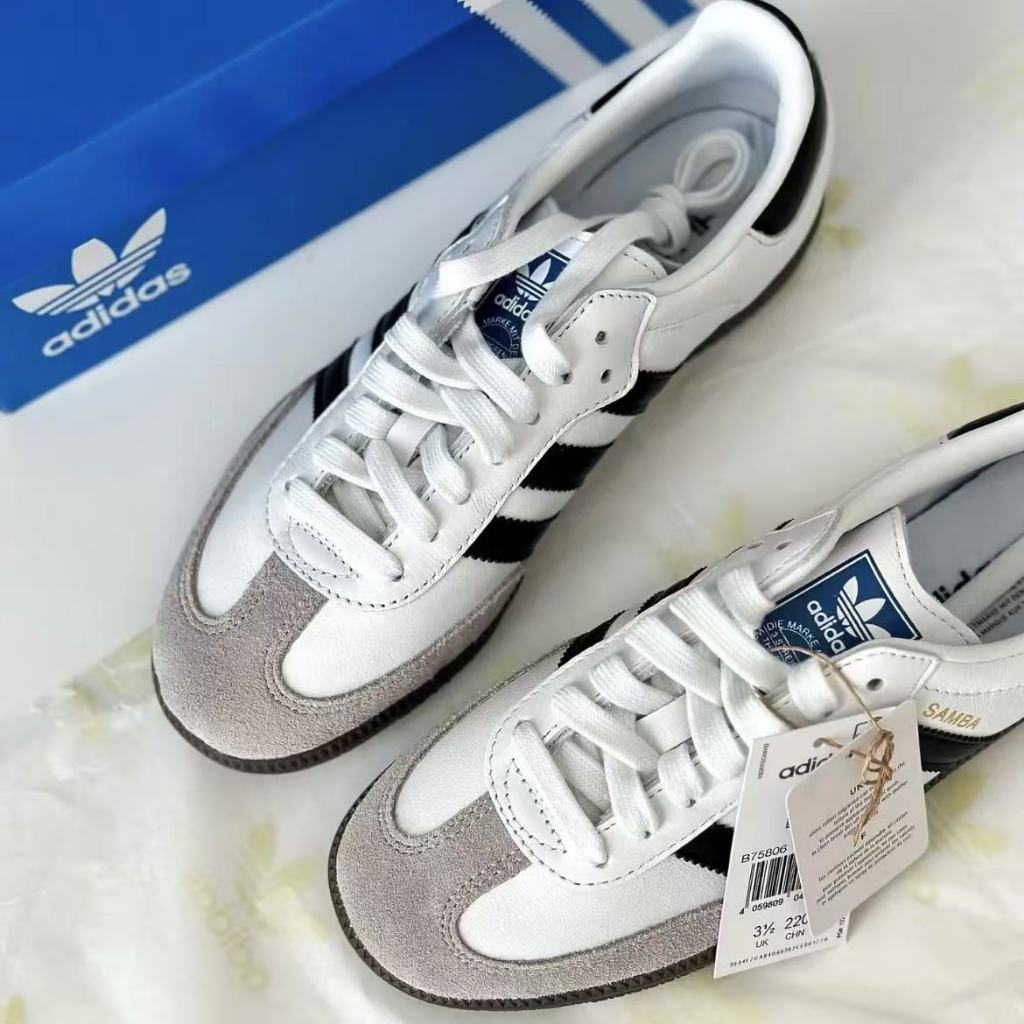 🍒 (ของแท้ 100 % ) adidas originals Samba OG B75806 สีขาว