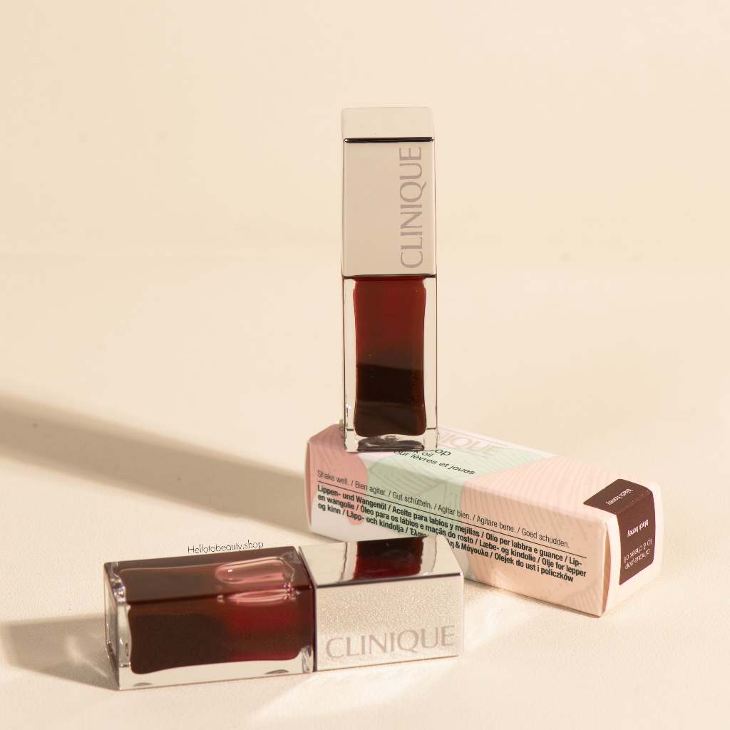 CLINIQUE ลิปกลอส Pop Lip + Cheek Oil In Black Honey 7 ml