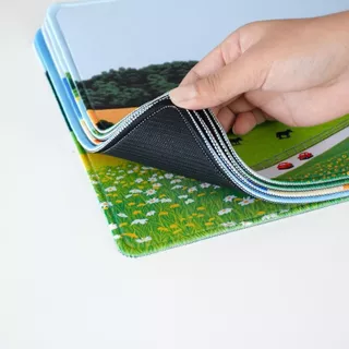 LAONGMOON แผ่นรองเมาส์ พิมพ์ลาย Vacation Collection Mouse Pad วิวธรรมชาติ กันลื่น โต๊ะทำงานน่ารัก