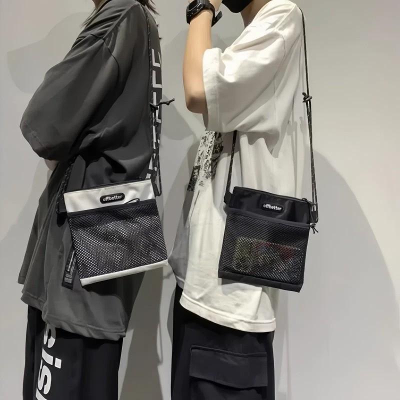 กระเป๋าสะพายข้าง, แบรนด์แฟชั่นผู้ชาย Ins, แฟชั่นลำลองญี่ปุ่น, กระเป๋าสะพายไหล่, กระเป๋า Messenger, เรียบง่ายและสง่างาม,