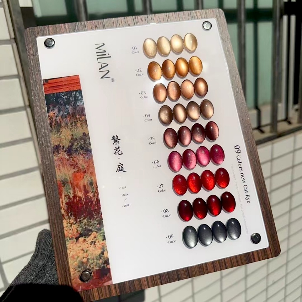 สีลูกแก้ว สีเจลลูกแก้ว Milan 9 สี รุ่น GRB แถมชาร์ตสี